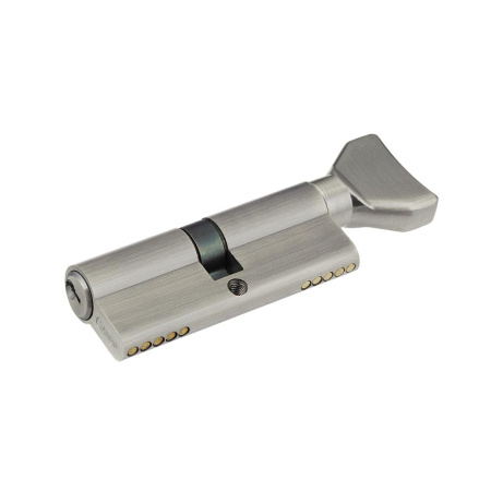 Цилиндровый механизм NW80, тип: кл.-верт., 5 анг. кл., цвет: мат. никель (SN), Самир-Цинк