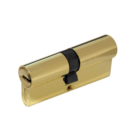 Цилиндровый механизм C80, тип: кл.-кл., 5 перфо кл., цвет: пол. латунь (PB), Самир-Цинк