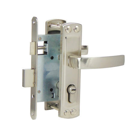 Дверной замок ЗВ4-55 102 (аналог Зенит), цвет мат. никель (SN)