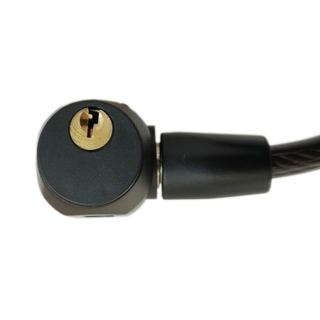 Навесной замок тросовый PD-81 длина 80 см, 2 анг. ключа, Самир Kilit