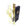 Дверной врезной механизм, под цилиндр, модель 900-3, 3 круг. ригеля, цвет мат. латунь (SB) Дверной врезной механизм, под цилиндр, модель 900-3, 3 круг. ригеля, цвет мат. латунь (SB)