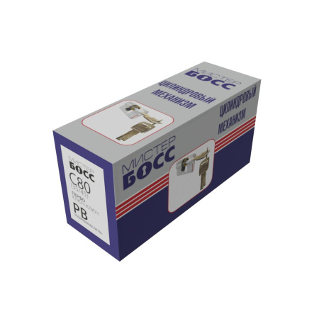 Цилиндровый механизм C80 (35/45), тип: кл.-кл., 5 перфо кл., цвет: пол. латунь (PB), Мистер Босс Цилиндровый механизм C80 (35/45), тип: кл.-кл., 5 перфо кл., цвет: пол. латунь (PB), Мистер Босс