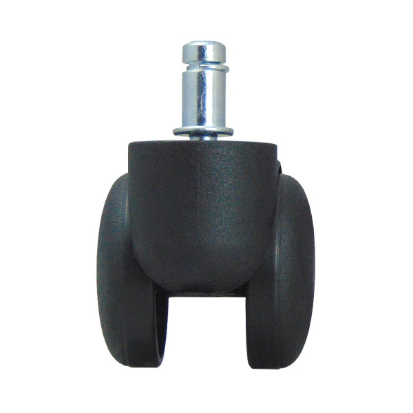 Колесо пластиковое, на штыре, модель 501, 50 мм, черное