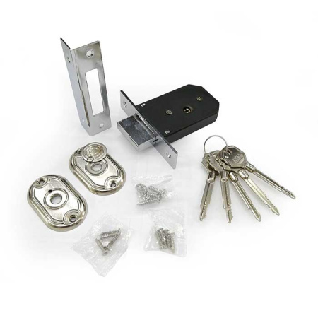 Дверной врезной механизм, прямой ригель, модель TOMMY, 5 крест. кл.