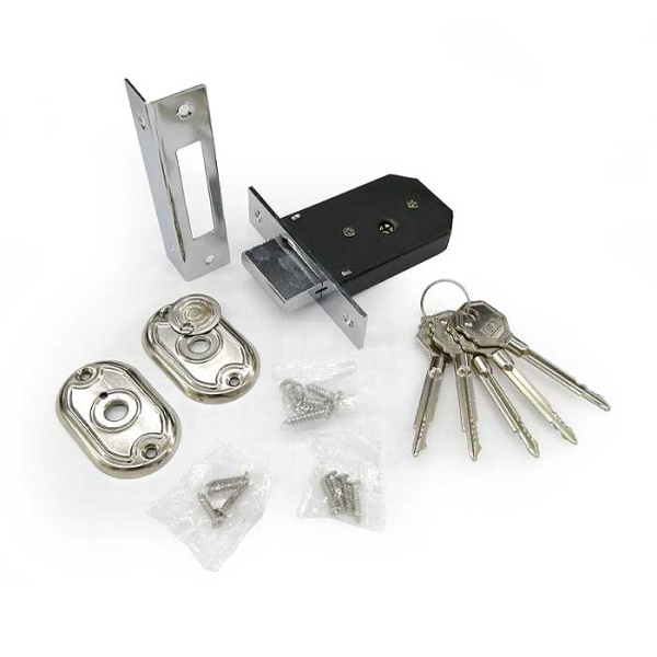 Дверной врезной механизм, прямой ригель, модель TOMMY, 5 крест. кл.