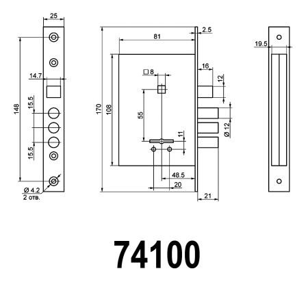 74100 САМ ЗВ9-8/13 (КЦП-81).СП1.Ш.У1 48,5