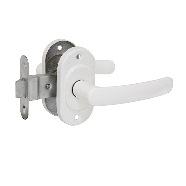 ЗАЩЕЛКА С РУЧКАМИ ОМЕГА ЗЩ2.06 ЭКОНОМ БЕЛЫЙ