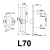 КЛАССИЧЕСКАЯ ЗАЩЕЛКА L70 SN КЛАССИЧЕСКАЯ ЗАЩЕЛКА L70 SN