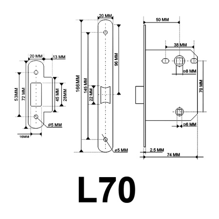 КЛАССИЧЕСКАЯ ЗАЩЕЛКА L70 SN КЛАССИЧЕСКАЯ ЗАЩЕЛКА L70 SN