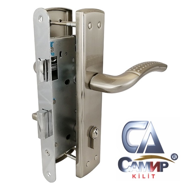 Дверной замок ЗВ7-23 (аналог Мотор СИЧ), ручка перфо