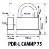 НАВЕСНОЙ ЗАМОК PDR-L самир 75