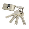 Цилиндровый механизм C60, тип: кл.-кл., 5 перфо кл., цвет: мат. никель (SN), Самир-Цинк
