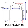 Навесной замок TS1-L 30, 5 анг. ключей, длинная дужка, Самир Kilit Навесной замок TS1-L 30, 5 анг. ключей, длинная дужка, Самир Kilit