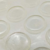 Набор круглых подпятников силиконовых прозрачных (12 шт), толщина 3*18 мм