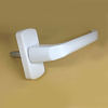 Оконная ручка, металл, для пластиковых окон, модель HB-007-M, цвет белый (WW)