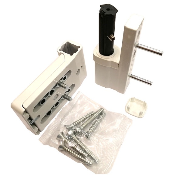 Дверная петля для ПВХ дверей, модель 40700, цвет белый (WW)