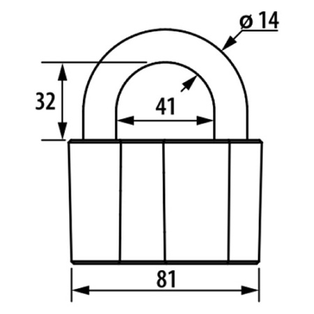 НАВЕСНОЙ ЗАМОК ВС2А ЧАЗ 80