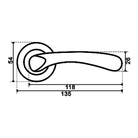 Дверная ручка на круг. накладке, модель R504, цвет ант. бронза (AB) Дверная ручка на круг. накладке, модель R504, цвет ант. бронза (AB)