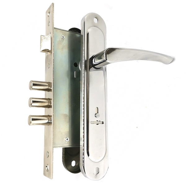 Дверной замок Зенит ЗВ9-6-01, цвет хром