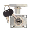 Мебельный замок, модель 139, 2 анг. ключа, цвет пол. хром (CP)