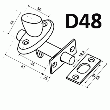 КЛАССИЧЕСКАЯ ЗАЩЕЛКА D48 AB КЛАССИЧЕСКАЯ ЗАЩЕЛКА D48 AB