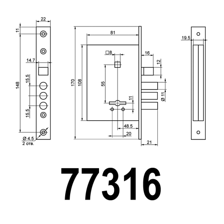 77316 САМ ЗВ9-6 /13 (КЦП-81).ШЗ.У10
