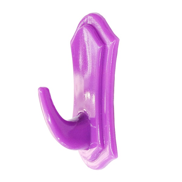 Крючок пластиковый на липучке, квадрат, цвет ассорти