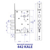 ВРЕЗНОЙ ЗАМОК ПОД ЦИЛИНДР 442 KALE SN