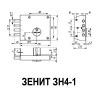 ЗАМОК НАКЛАДНОЙ ЗЕНИТ ЗН4-2 МЕДЬ