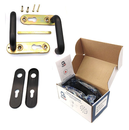 Ручка противопожарная на планке модель HP-72.1919 цвет черный, Samir Kilit