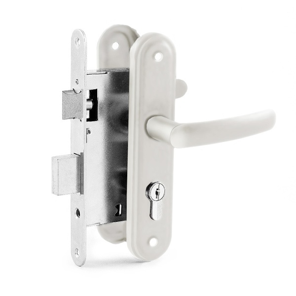 Дверной замок Зенит ЗВ4-3.08, цвет белый