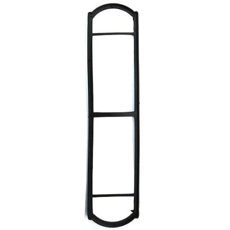 Ручка на планке для замка, левая, модель 411-L, цвет мат. никель (SN)