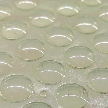 Набор круглых подпятников силиконовых прозрачных (50 шт), толщина 2*10 мм