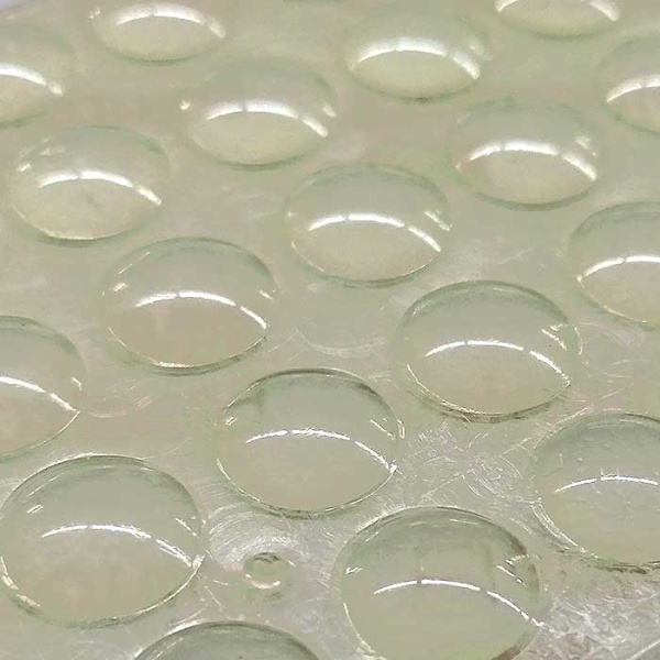 Набор круглых подпятников силиконовых прозрачных (50 шт), толщина 2*10 мм