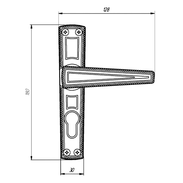 РУЧКИ НА ПЛАНКЕ ЗЕНИТ РФ1-55.01 Золото