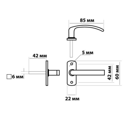 3075 РУЧКА ОКОННАЯ AC