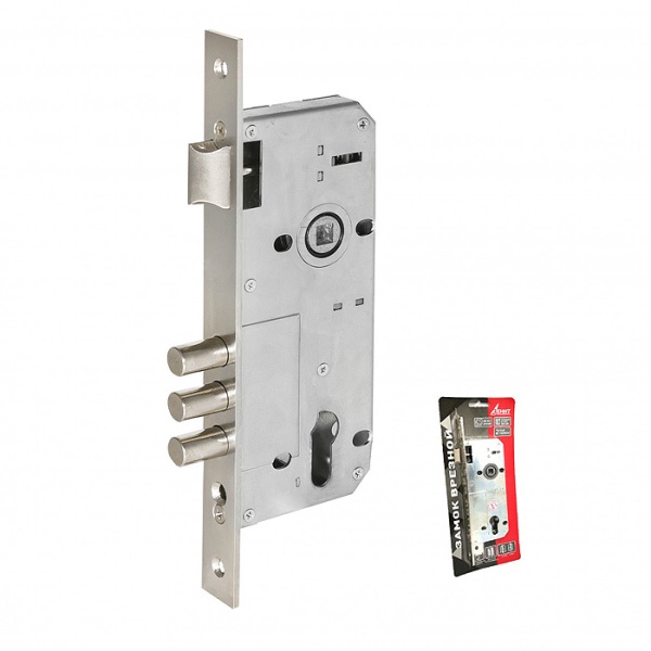 ВРЕЗНОЙ ЗАМОК ПОД ЦИЛИНДР ЗЕНИТ ЗВ4-85 SKIN ЦИНК