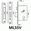 ВРЕЗНОЙ ЗАМОК ПОД ЦИЛИНДР ML55V PB