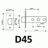 КЛАССИЧЕСКАЯ ЗАЩЕЛКА D45 SN КЛАССИЧЕСКАЯ ЗАЩЕЛКА D45 SN