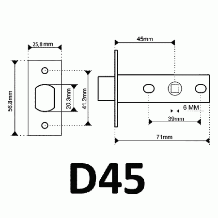 КЛАССИЧЕСКАЯ ЗАЩЕЛКА D45 SN КЛАССИЧЕСКАЯ ЗАЩЕЛКА D45 SN