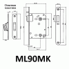 ЗАЩЕЛКА МАГНИТНАЯ ML90MK PB