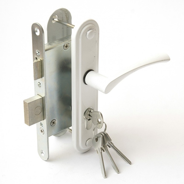 Дверной замок Зенит ЗВ4-3.07, цвет белый