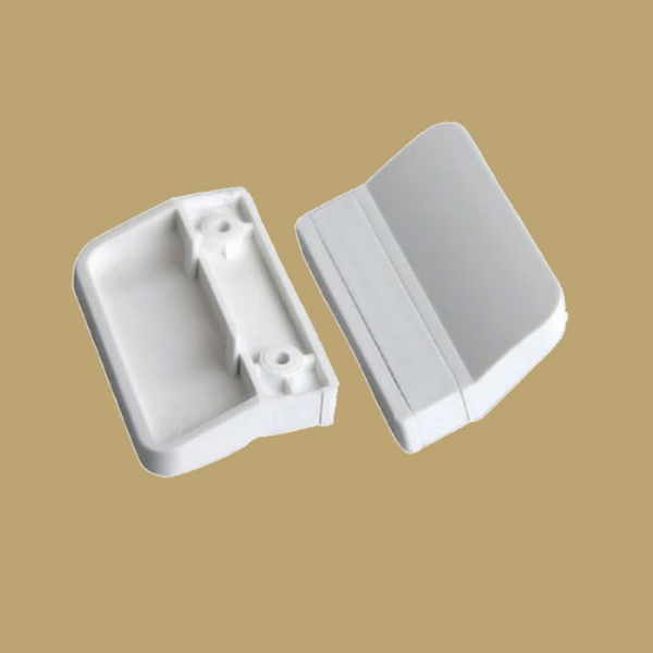 Дверная обратная ручка, пластик, для пластиковых дверей, модель HB-B-P, цвет белый (WW)