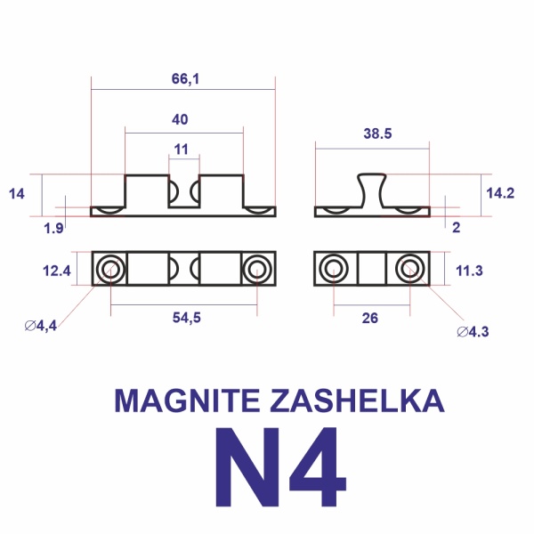 MAGNITE ZASHOLKA N4 67x12