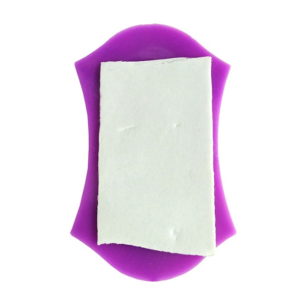 Крючок пластиковый на липучке, квадрат, цвет ассорти