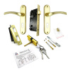 Дверной замок 405-57/45, кл.-верт., в сборе (с цилиндром), цвет пол. латунь (PB) Дверной замок 405-57/45, кл.-верт., в сборе (с цилиндром), цвет пол. латунь (PB)