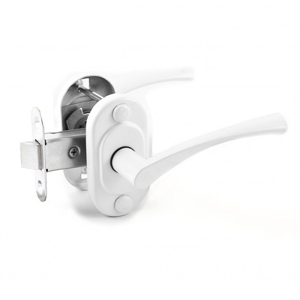 ЗАЩЕЛКА С РУЧКАМИ ОМЕГА ЗЩ2.03 БЕЛЫЙ