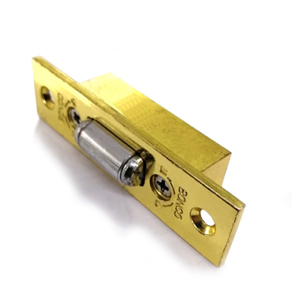 Дверная защелка роликовая, модель 2178, цвет пол. латунь (PB)