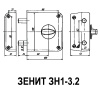 ЗАМОК НАКЛАДНОЙ ЗЕНИТ ЗН1-3-2 МЕДЬ