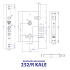 ВРЕЗНОЙ ЗАМОК ПОД ЦИЛИНДР 252/R KALE SN